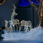 Christmas Fold Up RGB Reindeer Christmas Patio Light With Moving Head Up RGB Reindeer Christmas Patio Light with Moving Head Length 95cm Width 52cm Height 118cm