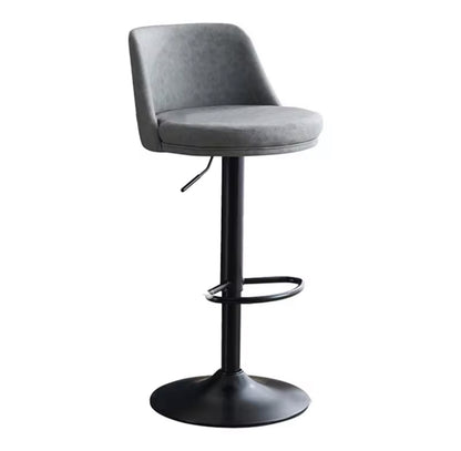2 Set of Bar Stools PU Leather Kitchen Chairs Back Stool