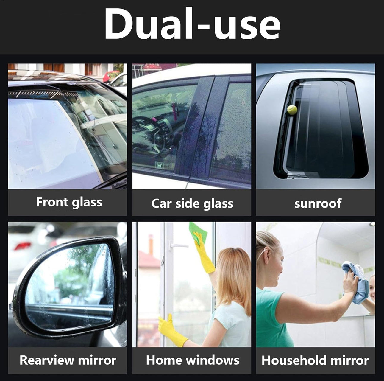 Car Windshield Oil Film Cleaner, Car Oil Film Cleaner, Auto Glass Oil Film Cleaner 300ml Windshield Cleaner Spray | Auto Glass Oil Film Remover, Auto Glass Polish Oil Film Remover, Glass Stripper