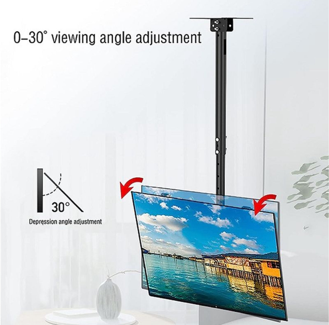 TV Adjustable Ceiling TV Mount Bracket 26-60inch