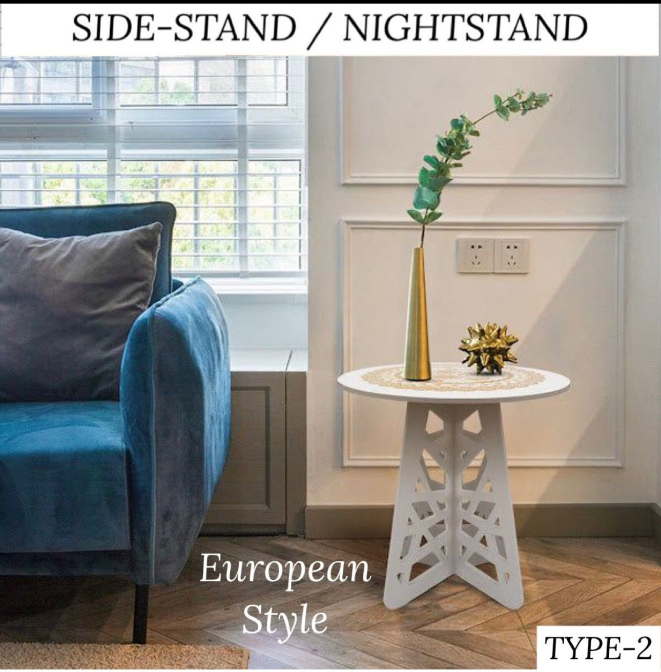 Side Stand/Table White
