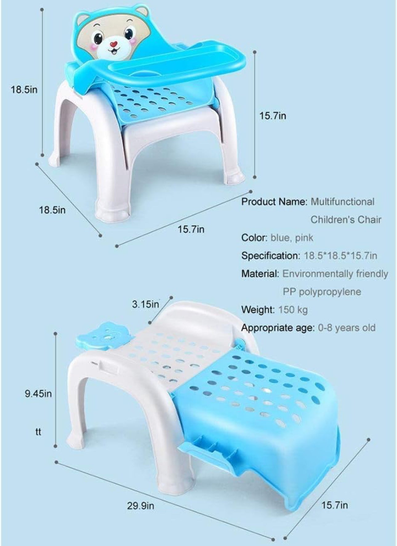 Foldable Adjustable Chair /Bed,For Children