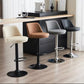 2 Set of Bar Stools PU Leather Kitchen Chairs Back Stool