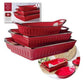 MHome Fluted Oven Proof Bakeware 3 Piece Set-Various Options