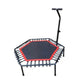 Heavy-Duty 110cm Fitness Trampoline with Adjustable Handlebar – Silent Bungee Rebounder for Adults &amp; Kids, 200KG Weight Capacity