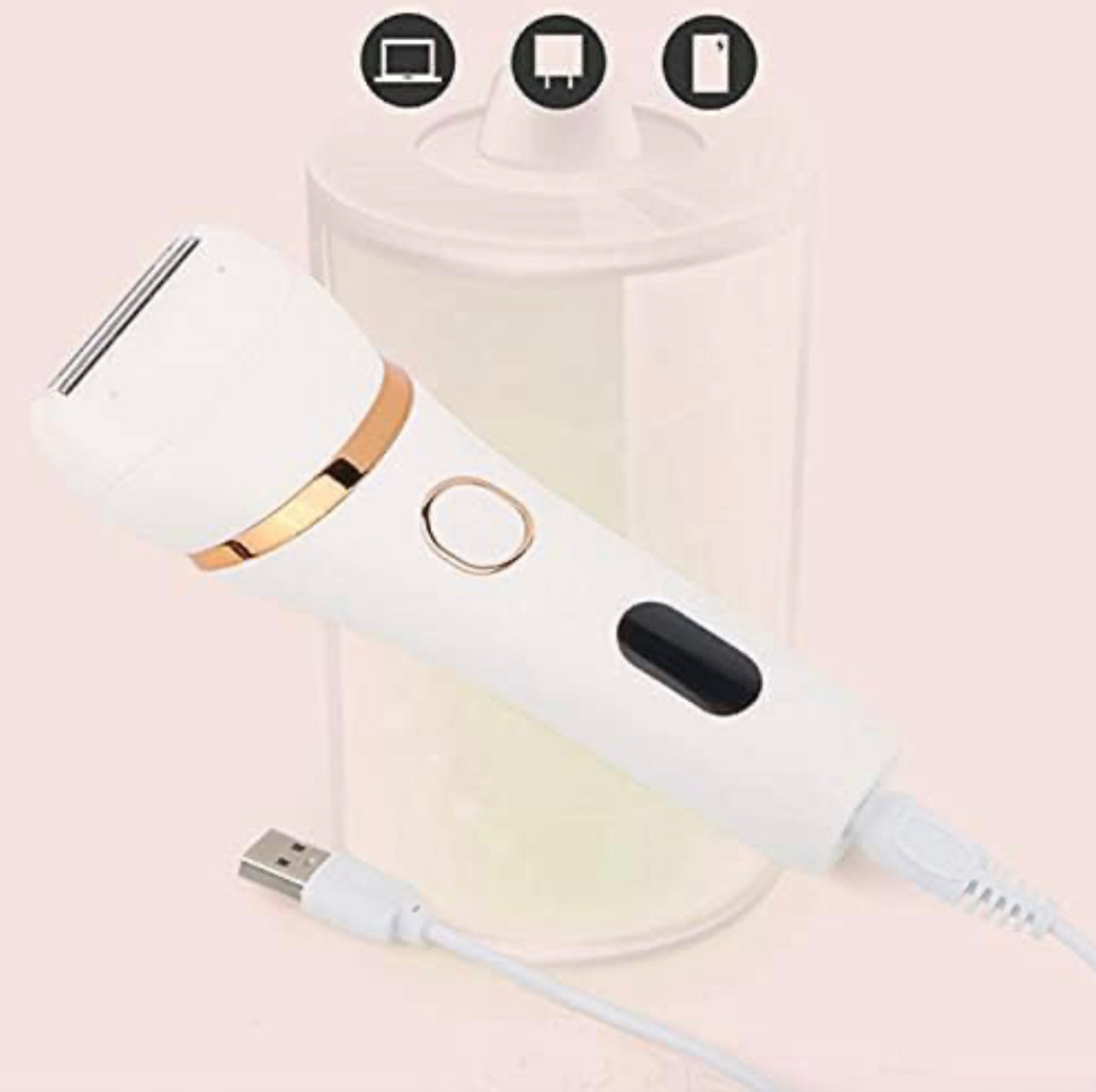 Electric Razor Set Assorted Painless Washable Portable Detachable Face Cleaner Brush Bikini Shaver Remover Shaver Massager 3:1