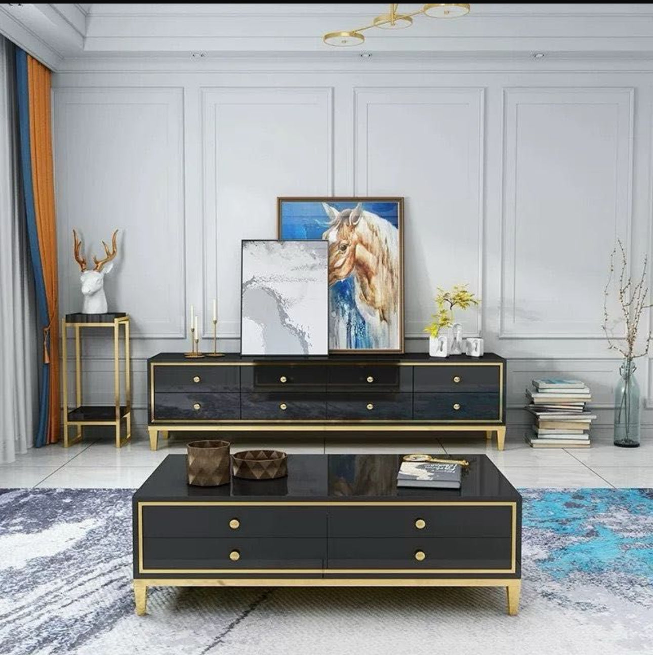 MFurn Luxury TV Stand & Coffee Table 2pc
