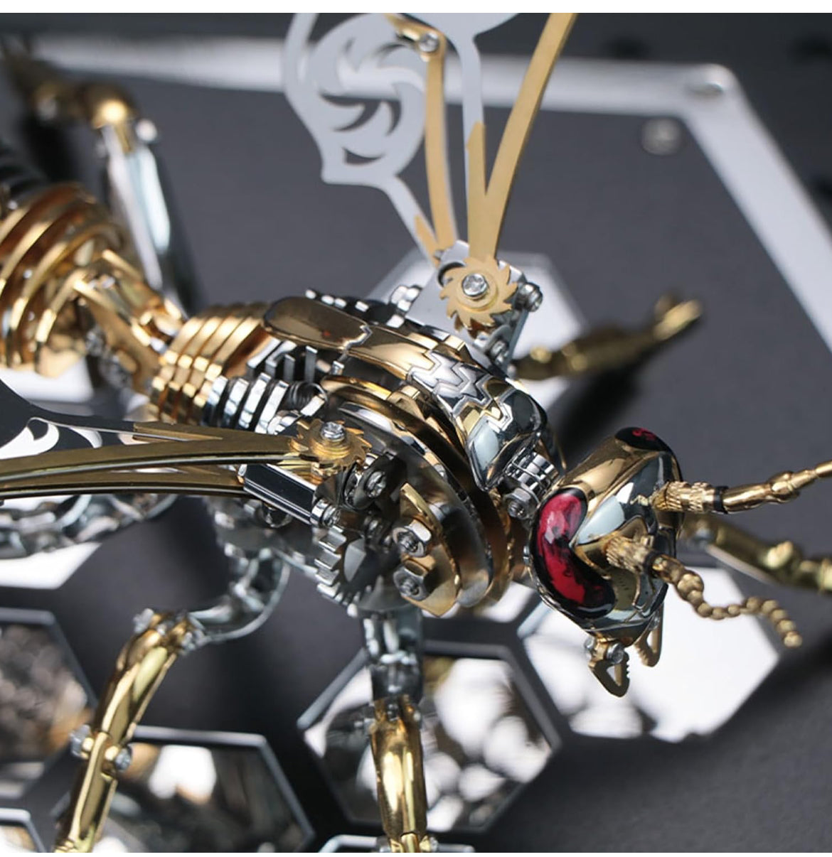 MTech 3D Metal Puzzles, Mechanical Wasp Assembly Model Kit DIY Building Blocks ST/ST For Adults