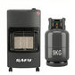 Safy 3-Panel Gas Heater Combo Inc 9kg Gas Cylinder