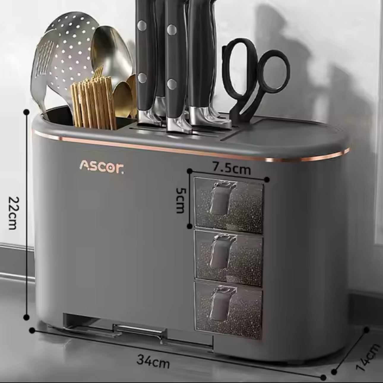 Kitchen Multifunction Knife Storage - Various Colours