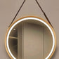 Modern Round Illuminated LED Mirror Touch Sensor With Strap 60cm - Various Options