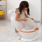 Toddlers Potty Seat,Kids Potty Training Toilet Seat Realistic Potty  Boys Girls with Soft PU Pad Wipe Storage with/without Music