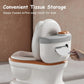 Toddlers Potty Seat,Kids Potty Training Toilet Seat Realistic Potty  Boys Girls with Soft PU Pad Wipe Storage with/without Music