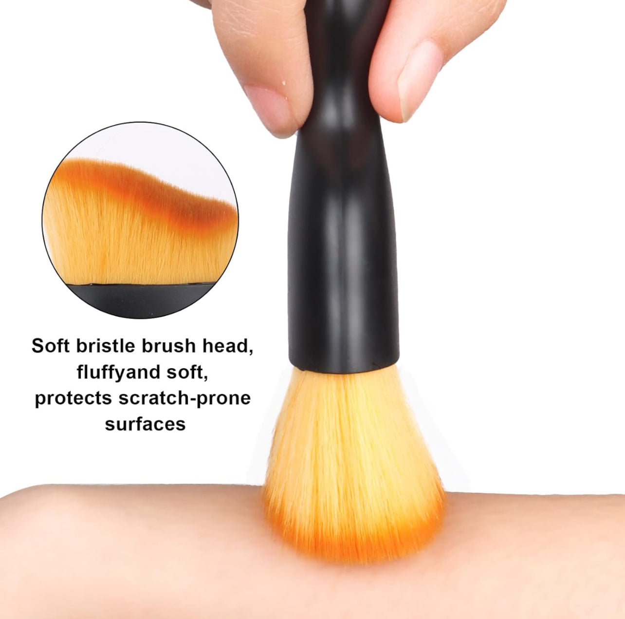 Car Interior Cleaning Soft Brush, Soft Bristle Detail Brush Set, Auto Detailing Brush, Auto Dash Duster Brush, Car Dusting Brush Tool for Automovie Air Conditioner, Vents