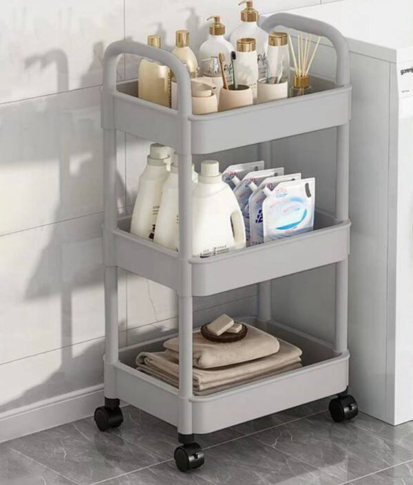Storage Trolley 3 Layer PVC – Megamall Online Store