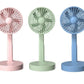 Foldable Telescopic Charging Fan, Minimalist, Mini Portable Desktop