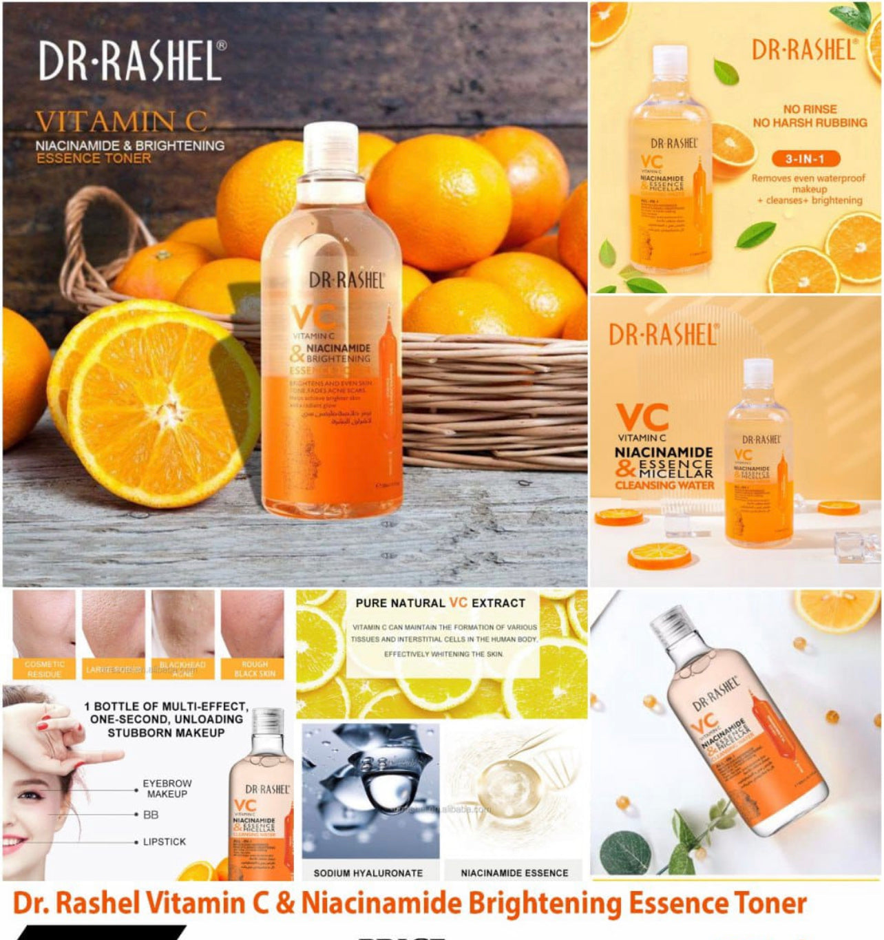 Dr. Rashel VC Vitamin C & Niacinamide Brightening Essence Toner