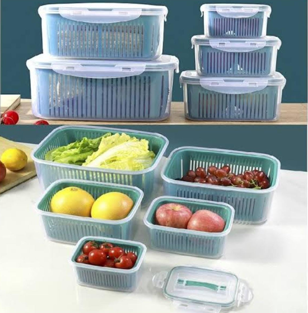 Refrigerator Food/Kitchen Storage Containers 5pc