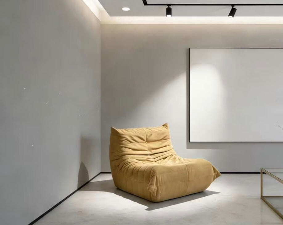 MFurn Adult Vacuum-compressed Bean Bag Chair – Teddy Fabric Memory Foam Lazy Sofa