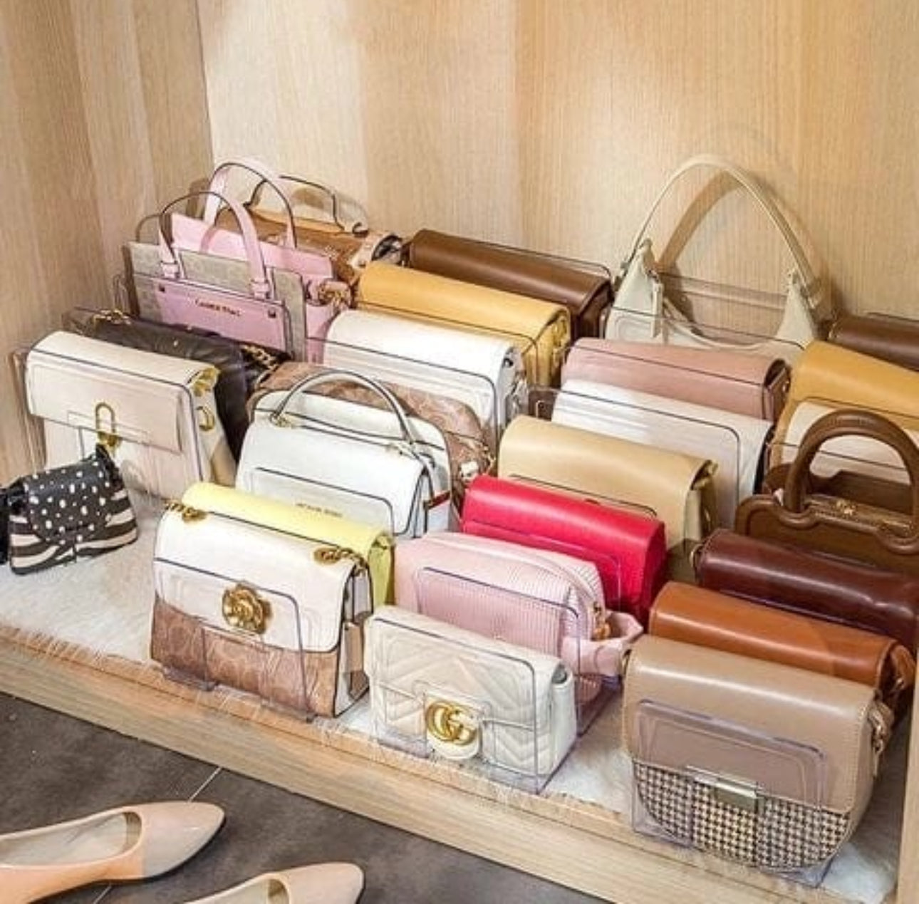 Acrylic Grid Handbag Organiser 3grid
