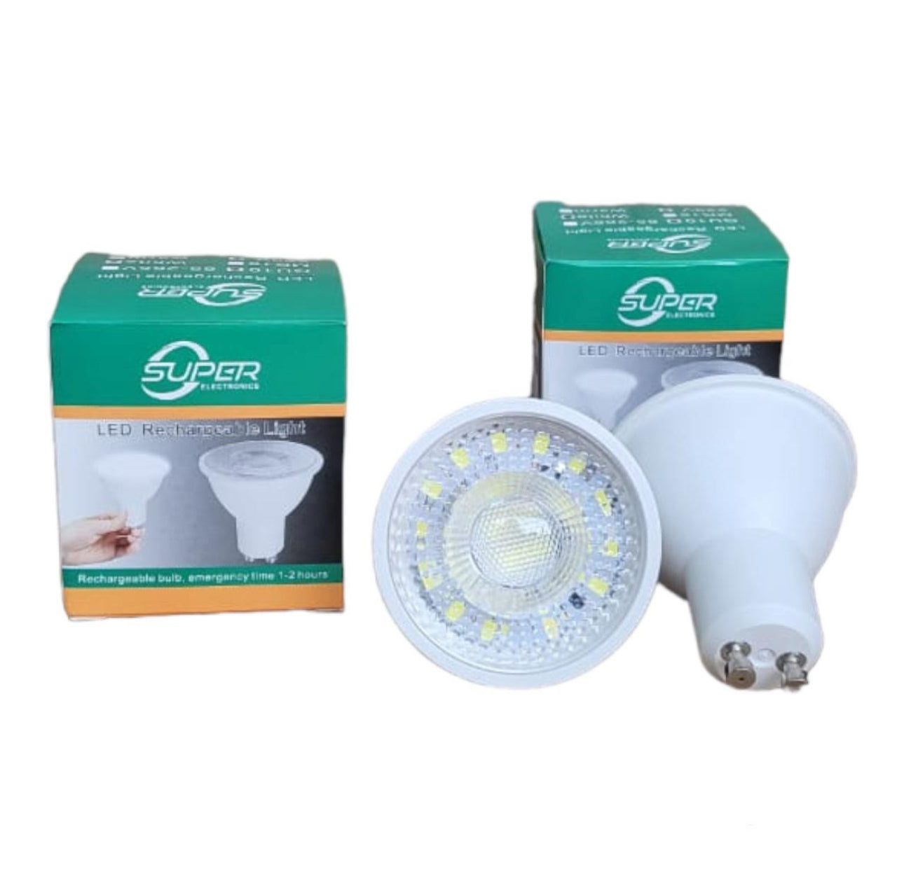 Load Shedding GU-10 Rechargeable LED Downlight 7W 10pc Pack