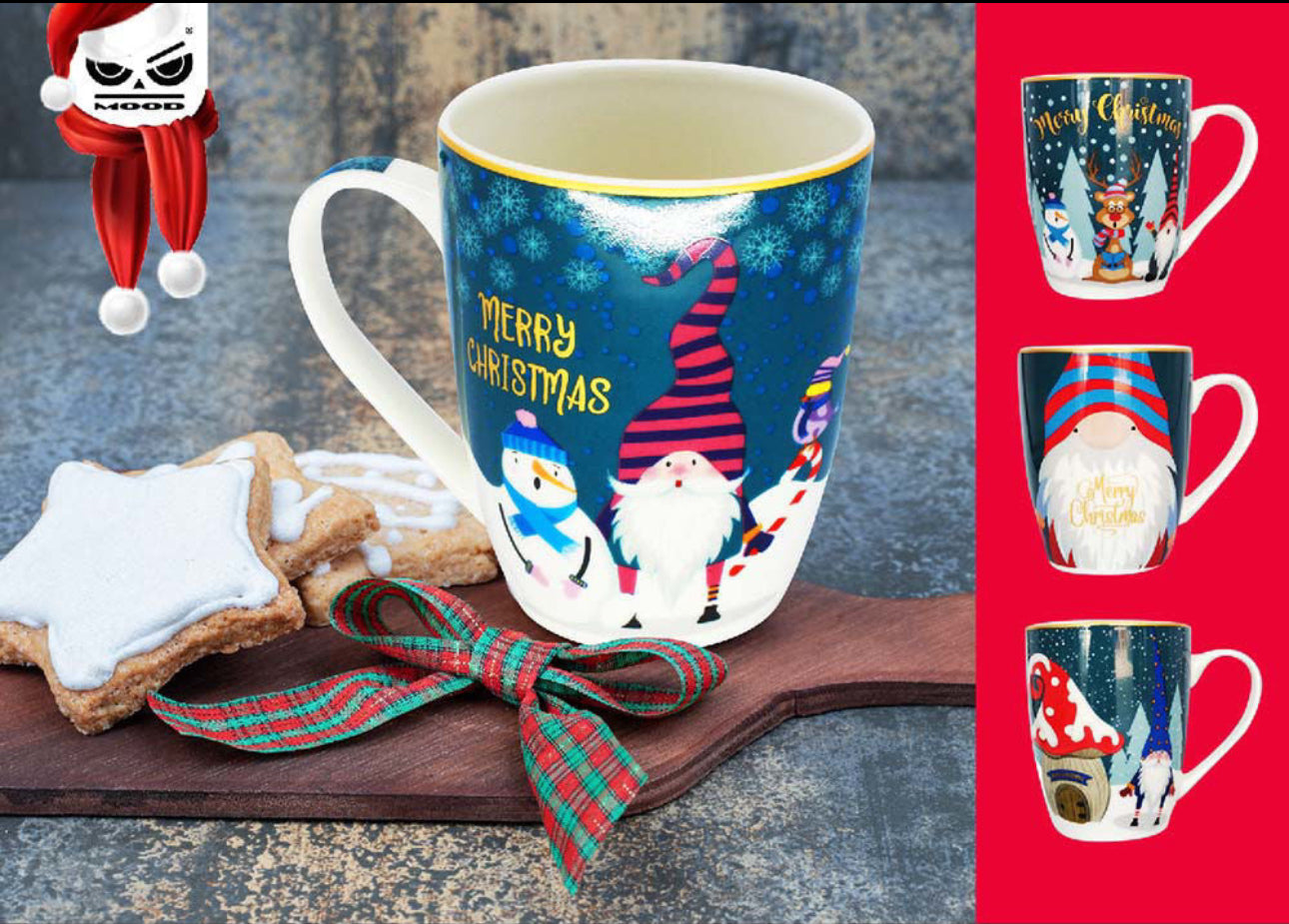 MHome Christmas Ceramic Mug 6pc Set - Various Options
