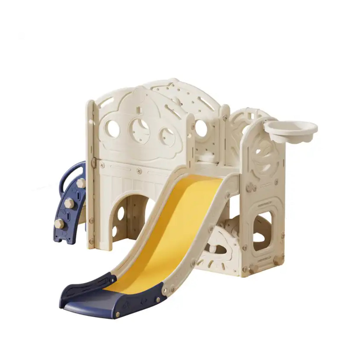 Slide for Toddlers with Basket Hoop
