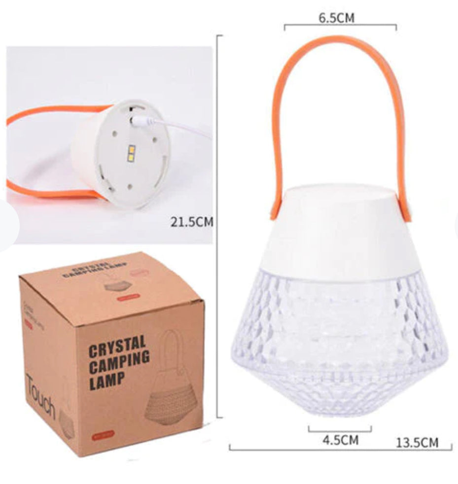 Rechargeable Crystal Camping Lamp