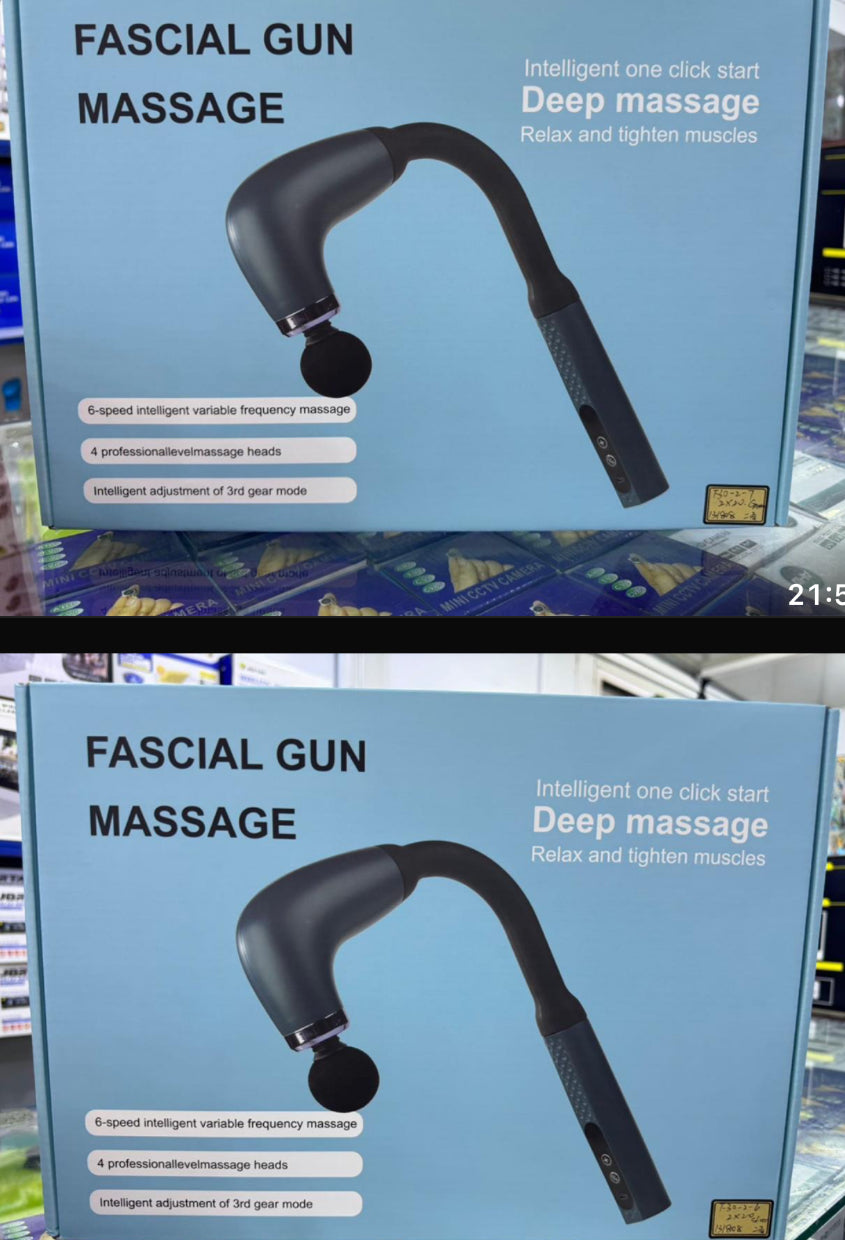 Massage Gun U-Shaped For Full Body Workout 4 Massage Heads