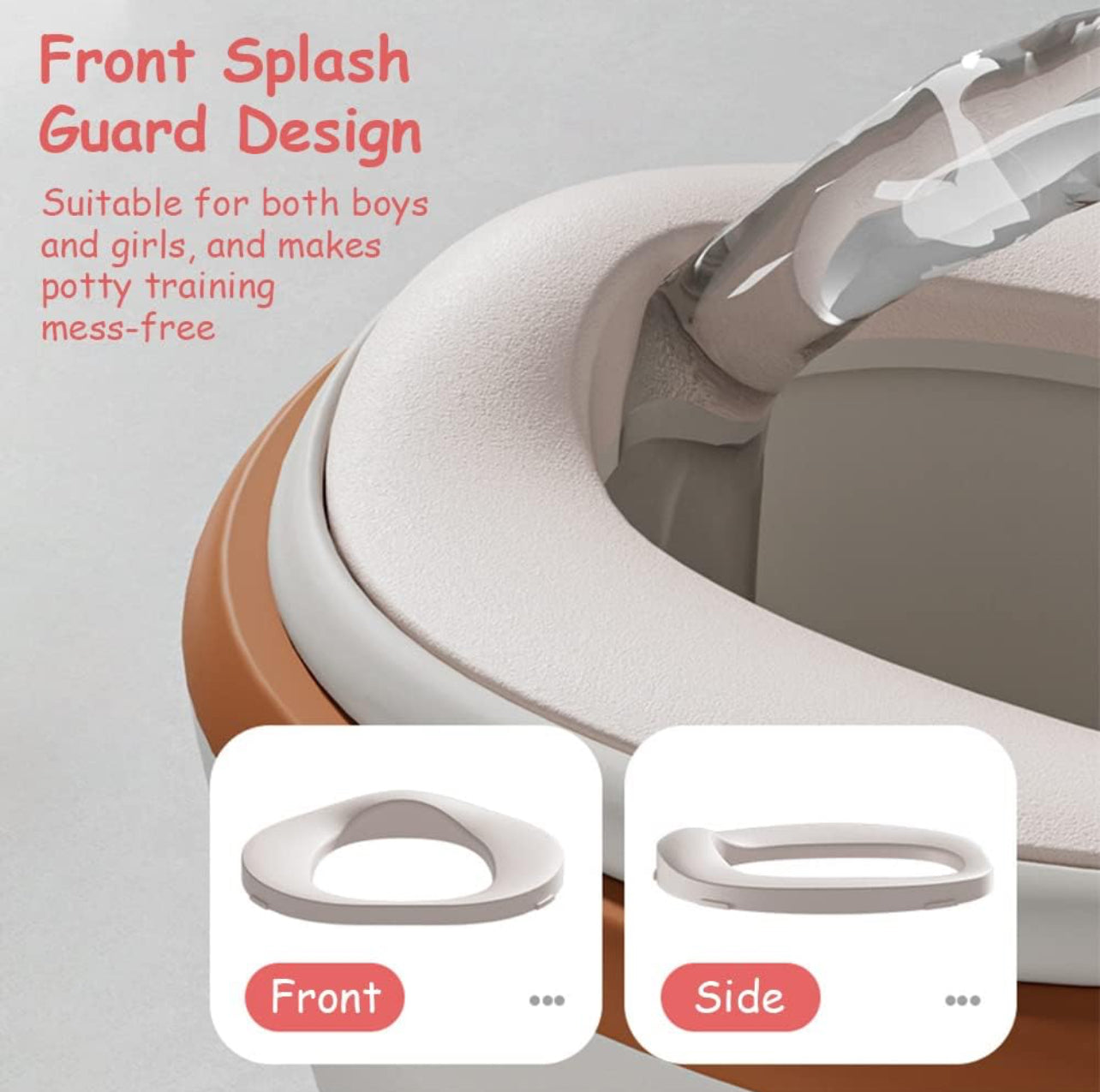 Toddlers Potty Seat,Kids Potty Training Toilet Seat Realistic Potty  Boys Girls with Soft PU Pad Wipe Storage with/without Music