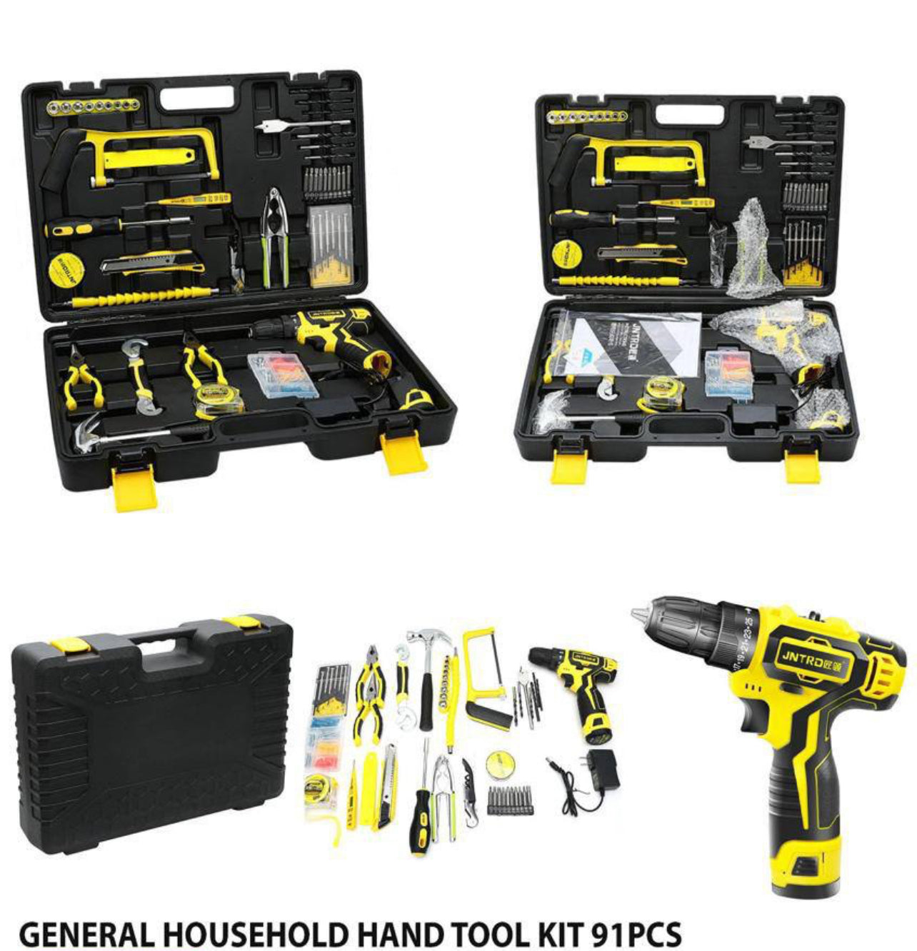 Back To Work Toolset 91pc Inc Cordless Drill Set