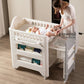 Pull-out Diaper-Changing Table Multifunctional Bathroom Baby Care Desk Mat Storage Box Diaper Changing Rack