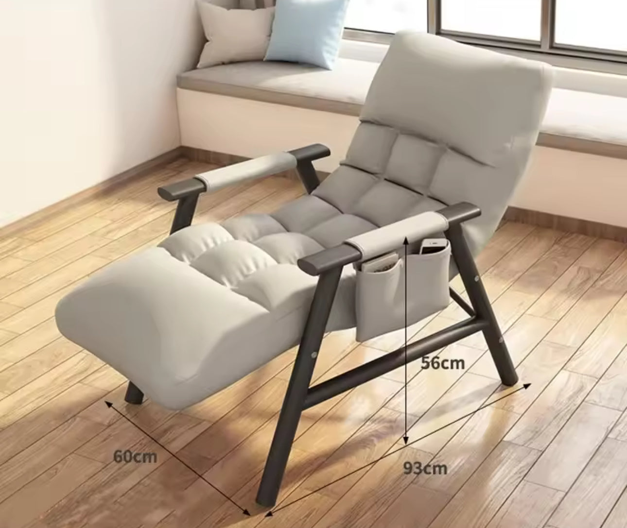 MFurn Retro Accent Chair Upholstered Lounge Chair With Arms