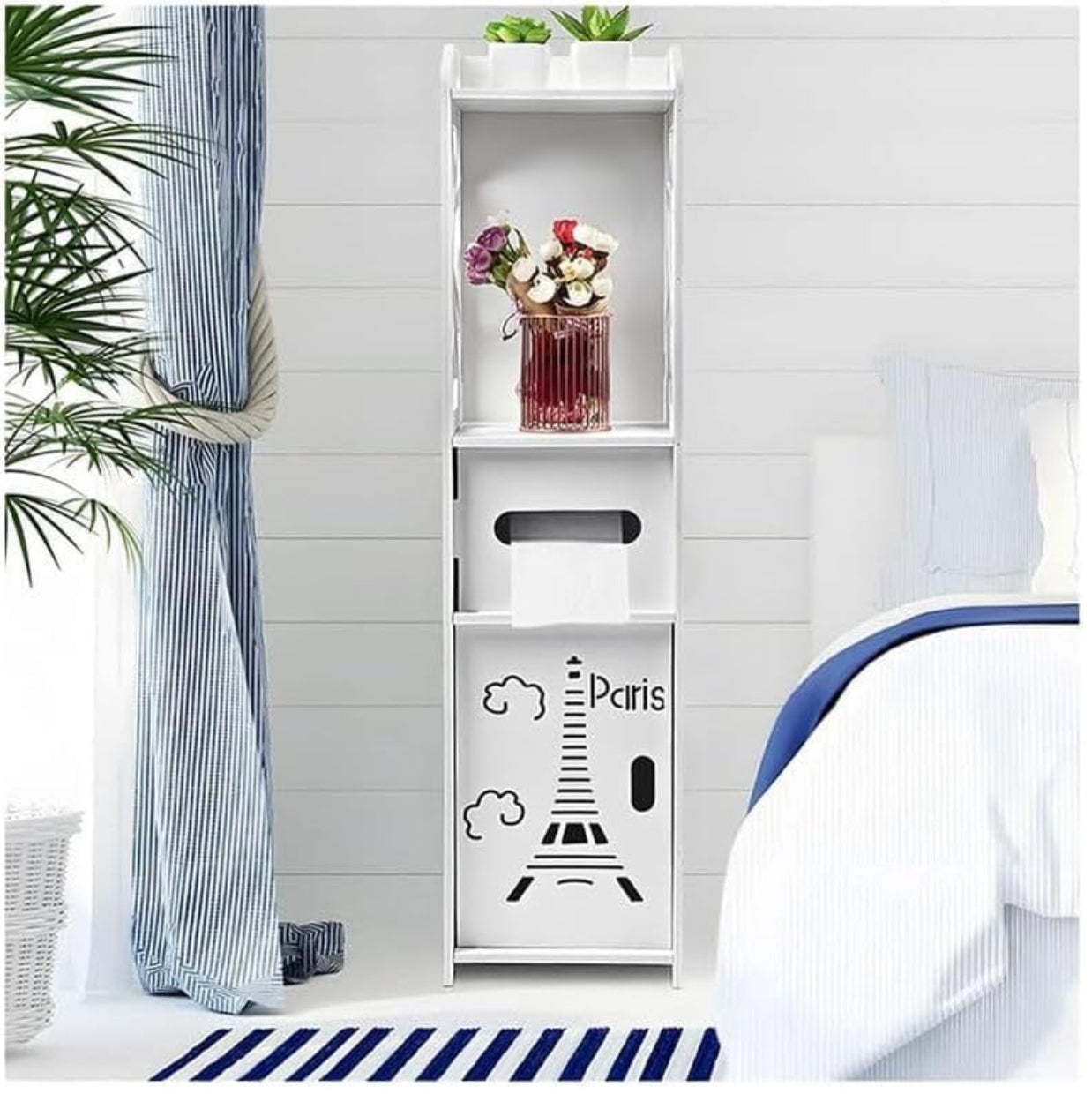 MHome Paris Themed Bathroom Organiser Rack