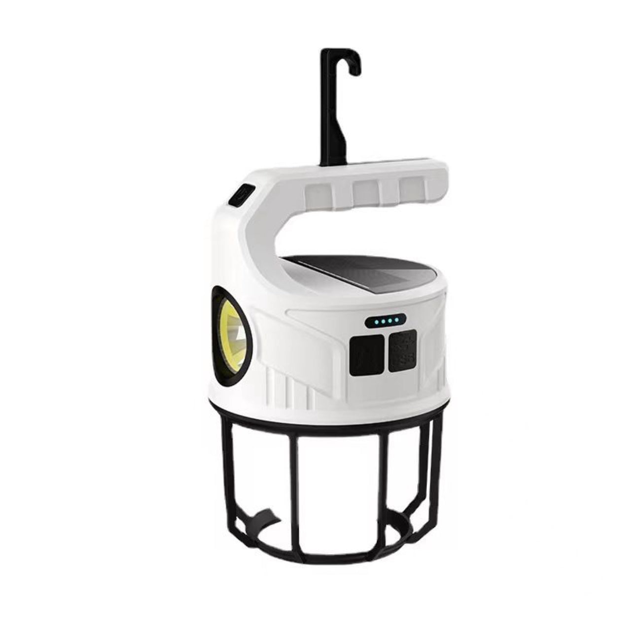 Outdoor Camping Multi-function Lantern-Solar & Type-C charging with hook