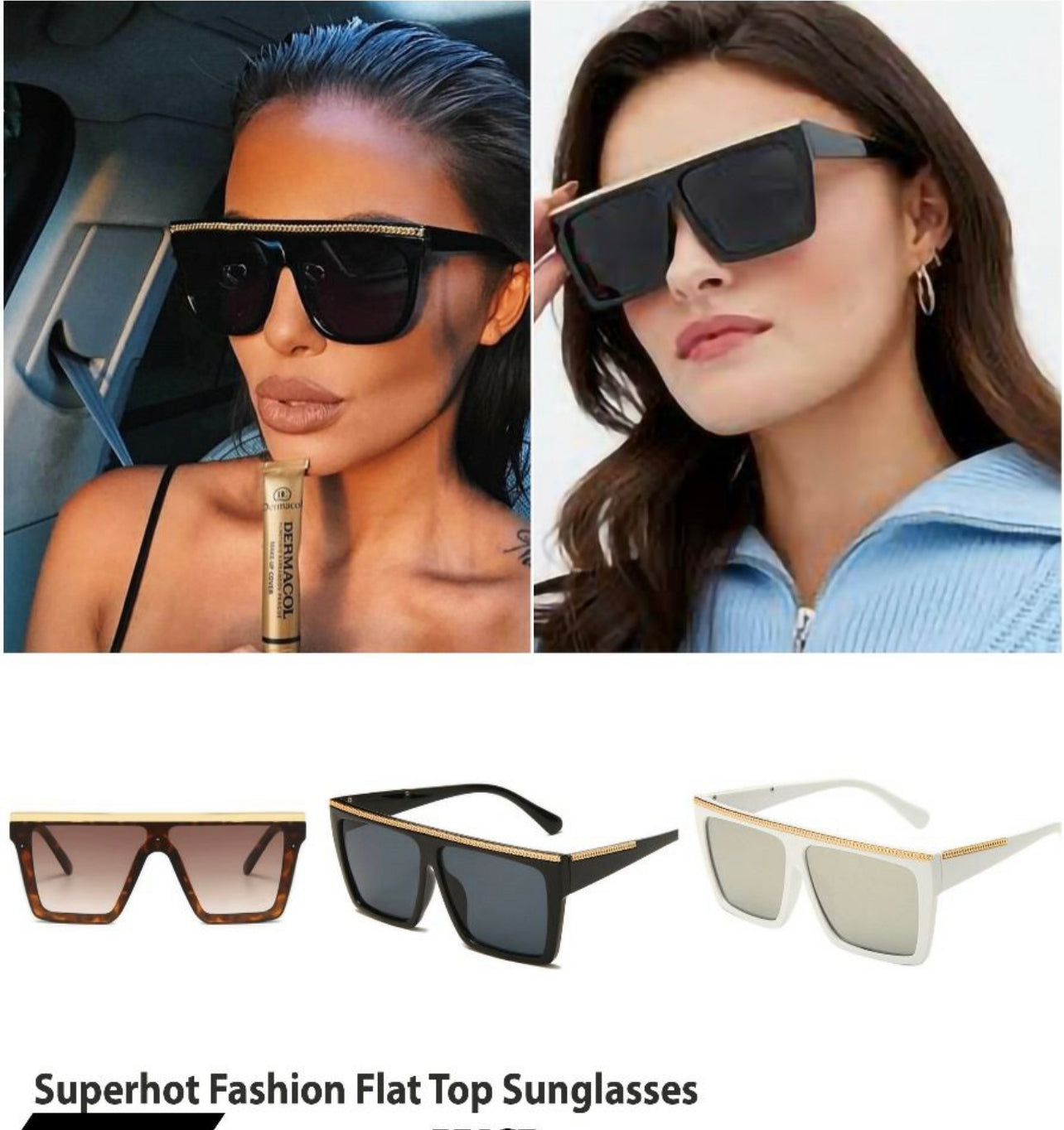 Superhot Fashion Flat Top Sunglasses