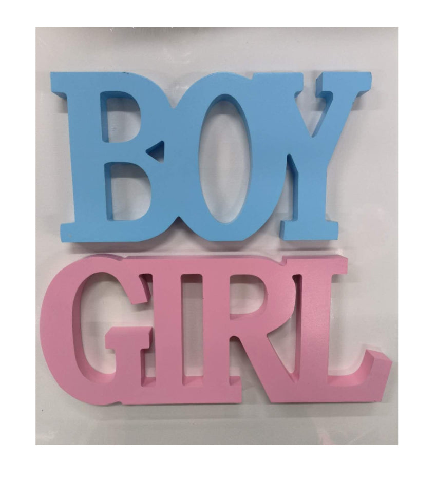 Gender Reveal “Boy Or Girl” Wooden Sign
