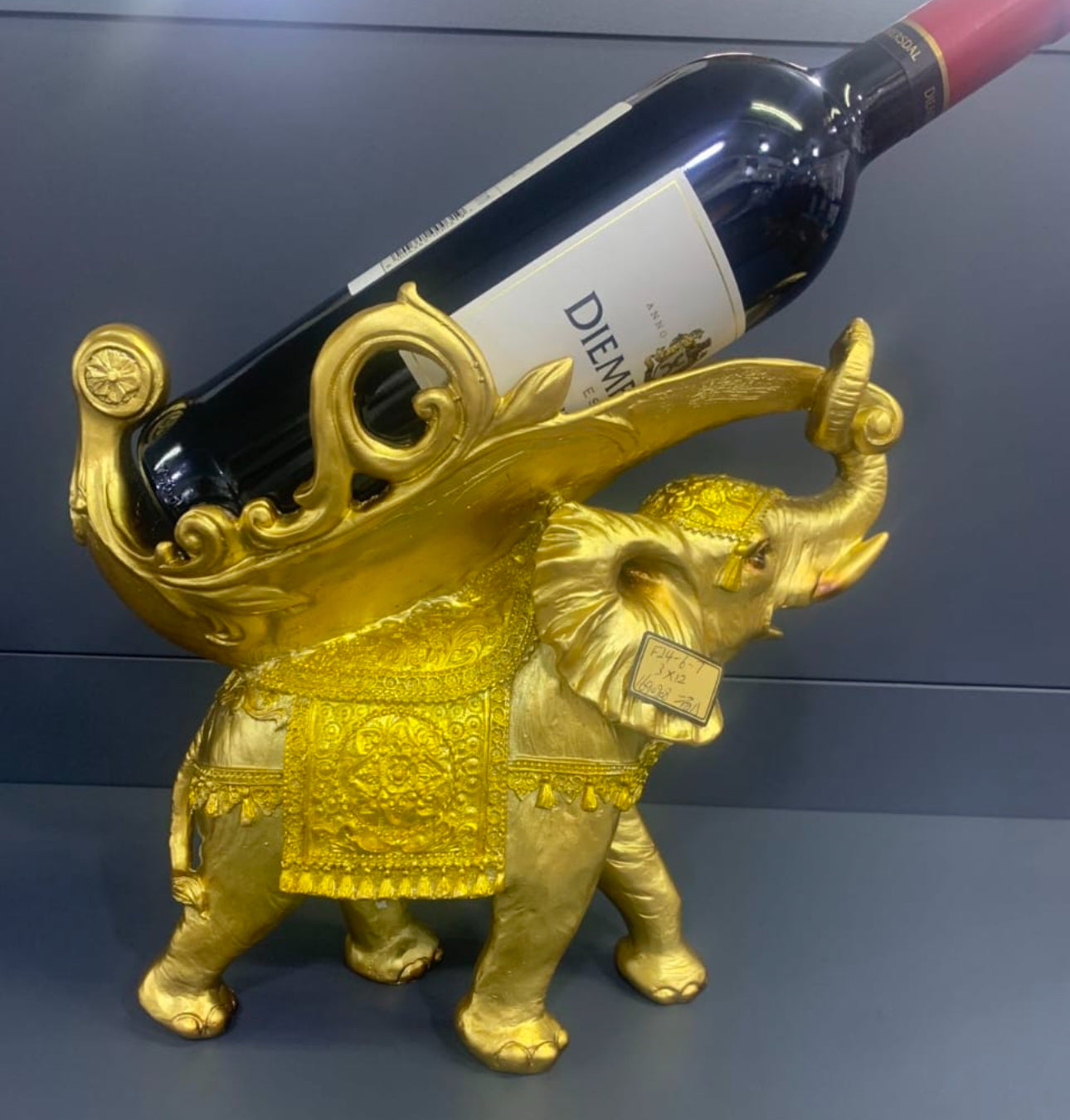 Thai Elephant Wine Rack Bottle Holder, Wine Rest Figurine