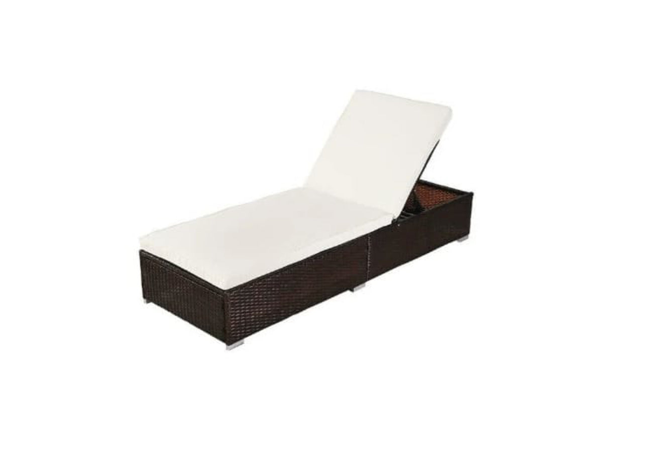 MFurn Cait Rattan Sun Loungers – Set of 2 with Side Table