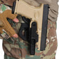 G19 Tactical Competitive Holster,Universal Ambidextrous OWB Integrated Rails Holster Compatible with 9mm Glock 19/21/23/30 Smith & Wesson40/357