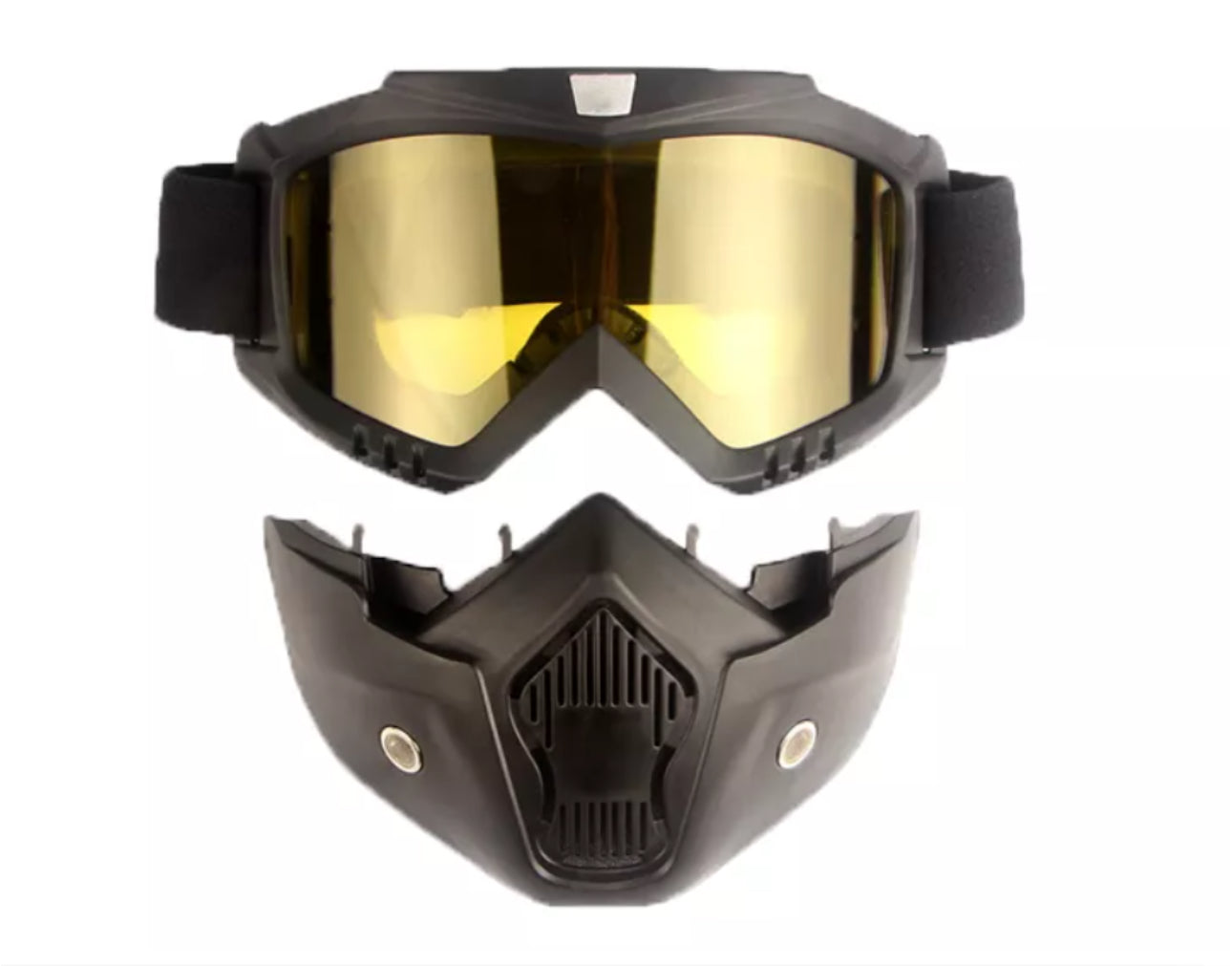 Motorcycle Goggles Detachable Face Mask