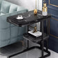 MHome Imitation Marble 2-Layer Side Table for Living Room or Bedroom
