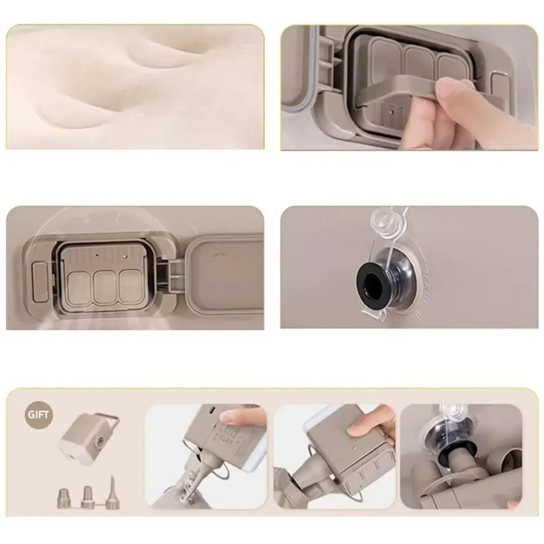Inflatable Air Mattress with Pump & Accessories (Single / Double)