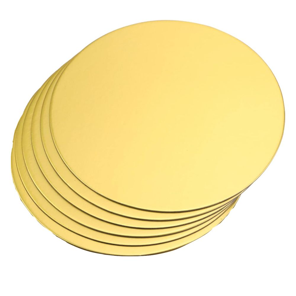 Thin Round Silver Cake Board
