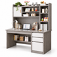 MFurn Home Office Desk with Hutch – 120cm XF00147