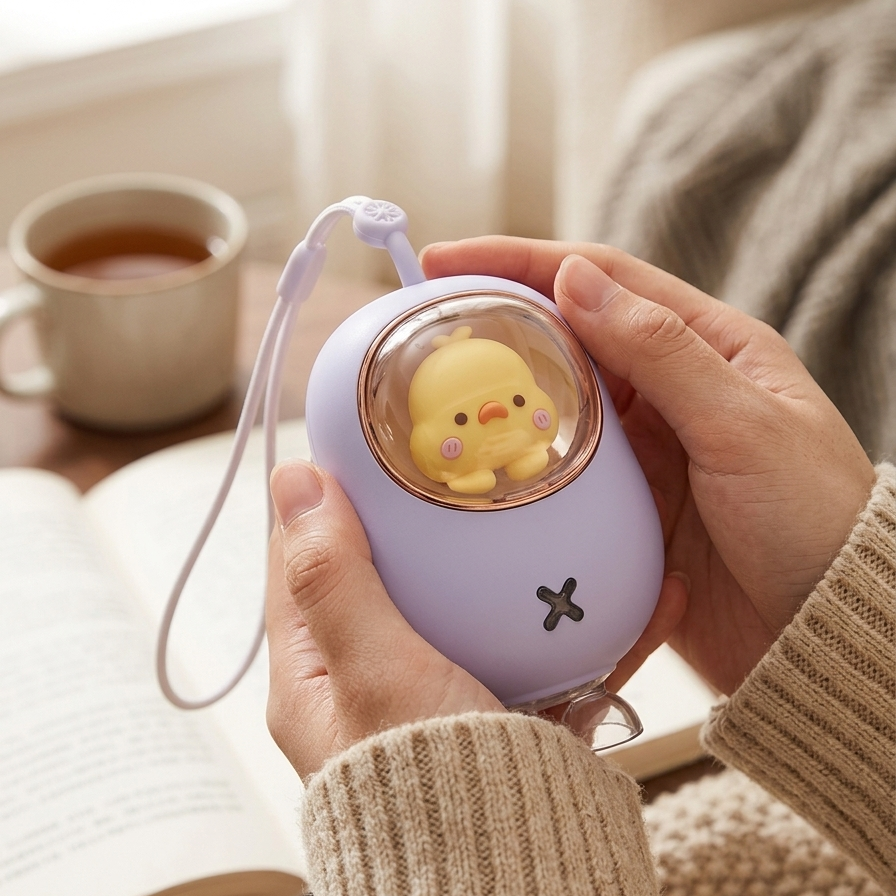 MHOME Mini USB Rechargeable Baby Hand Warmer 1200mAh Portable Heater