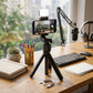 Selfie Stick Tripod with LED Light, Adjustable Phone Stand & Portable Camera Holder