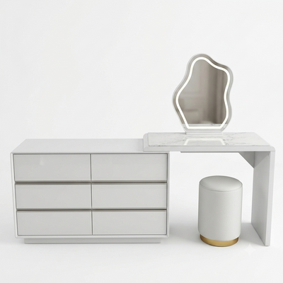 Aura Modern Vanity Set with LED Mirror