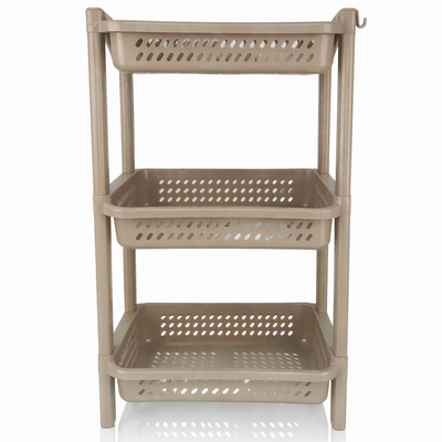Tiered Multi-Purpose Plastic Storage Rack