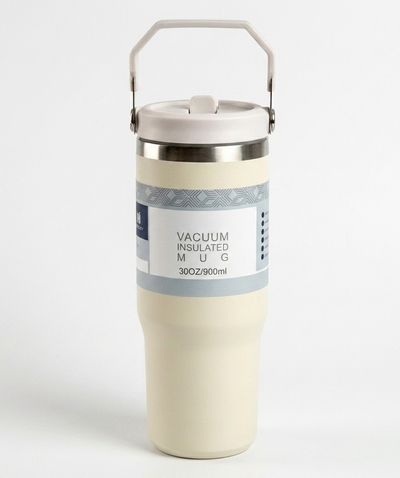 MHome Vacuum Stainless Steel Beer Pint With Carry Handle 900ml